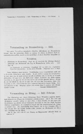 Versammlung zu Elbing. - 1411 Februar.