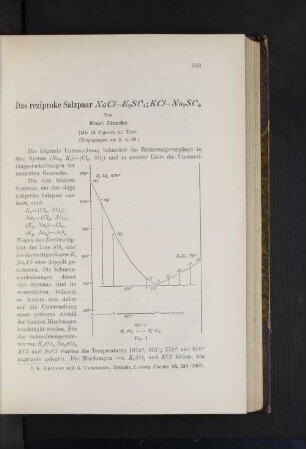 Das reziproke Salzpaar NaCl-K2SO4;KCl-Na2SO4.