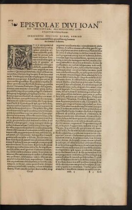 Epistolae Divi Ioannis Chrysostomi Archiepiscopi Constantinopolitani.