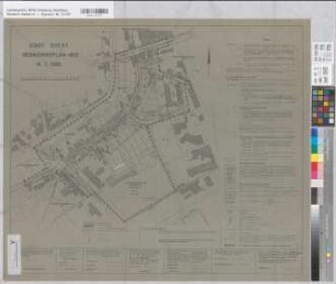 Soest (Soest) Bebauungsplan Nr. 8 (Archigymnasium) nach 1970 1 : 1000 59 x 78 Klarsichtpause Staatshochbauamt Soest