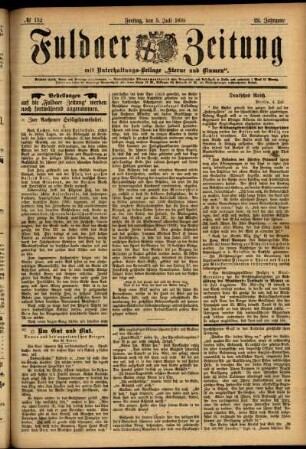 Ausgabe vom Freitag, den 05. Juli 1895.