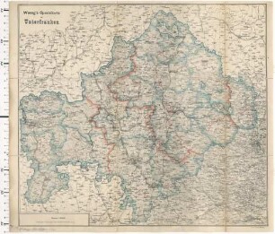 Wenng's Spezialkarte von Unterfranken