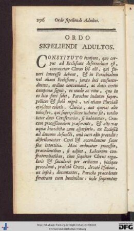 De Sepulturâ.