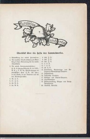 Überblick über die Hefte des Sammelwerkes