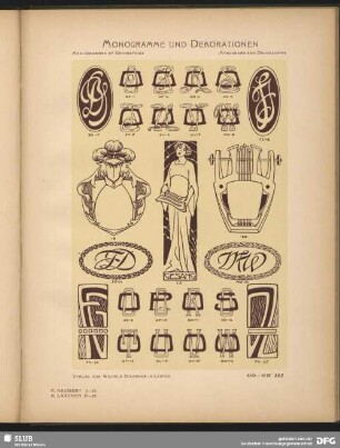 Dekorationen [Allgemein, Schilder], Embleme [Gesang]