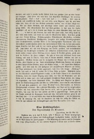 429-431, Eine Frühlingsfahrt