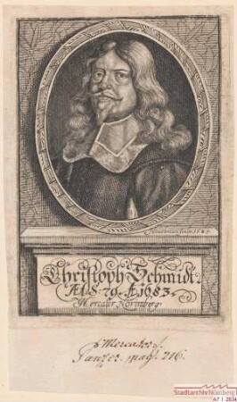 Christoph Schmidt, Handelsmann in Nürnberg