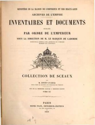 Collection de Sceaux, 3