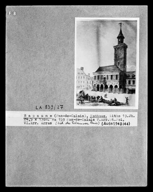 Bapaume (Pas-de-Calais), Rathaus