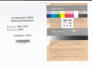 Entnazifizierung Paul Collignon , geb. 09.09.1878 (Kassierer)