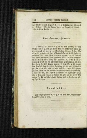 Korrespondenz-Journal