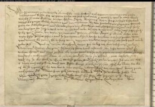 Corveyscher Lehnbrief für das Kloster Nazareth über das Erkinckergut vor Stormede und ein anderes vor Erinckhusen.