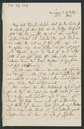 Brief an Fanny Hensel : 28.10.1846