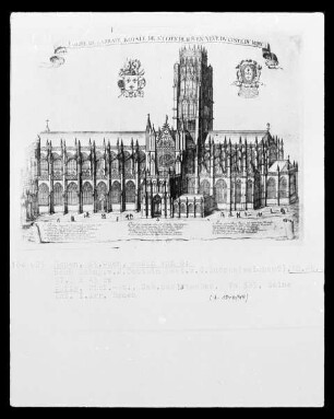 Rouen, Ansicht der Abtei Saint-Ouen von Süden