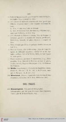 École anglaise (Nr. 440-580)