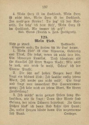 125. Mein Lieb