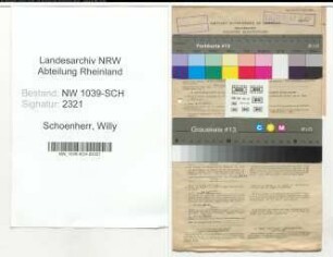 Entnazifizierung Willy Schoenherr , geb. 02.04.1902 (Lehrer)