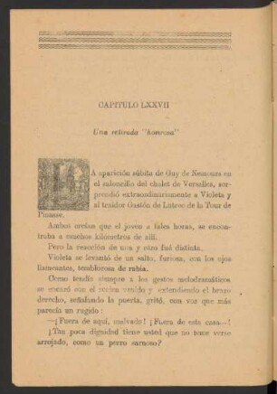 Capítulo LXXVII - Una retirada "honrosa"