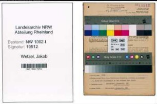 Entnazifizierung Jakob Wetzel, geb. 31.03.1892 (Werkmeister)