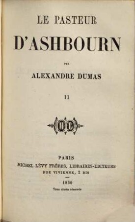 Le Pasteur d'Ashbourn, 2