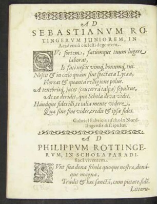 Ad Philippum Röttingerum ...