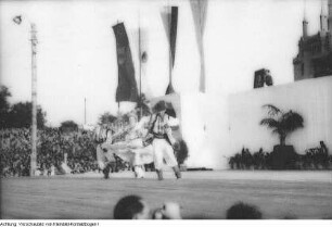 Dresden, Heinz-Steyer-Stadion, Auftritt des Moissejew-Ensemble, 3./4. Januar 1950