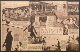 En la cancha de River Plate [Fotografías] : Cómo se entrenan los jugadores de fútbol