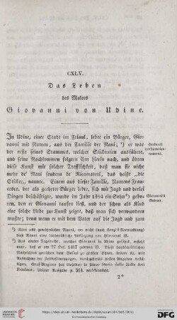 CXLV. Das Leben des Malers Giovanni von Udine