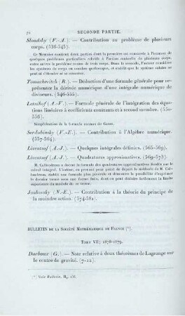Bulletin de la société mathématique de France.