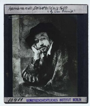 Rembrandt (Nachahmer), Rembrandt (?) auf einer Fensterbank lehnend (Cincinnati TM 1962.1)