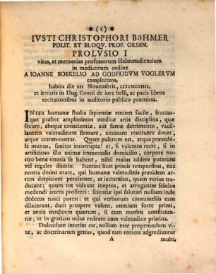 Memoriae professorum Helmstadiensium in medicorum ordine qui diem suum obierunt, prolusionibus binis descriptae
