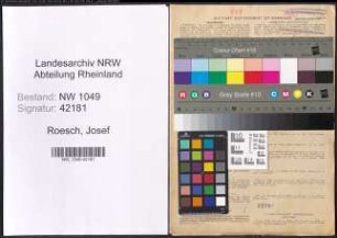 Entnazifizierung Josef Roesch , geb. 25.08.1902 (Geschaeftsfuehrer)