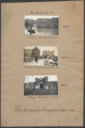 In Belgien 1914: Antwerpen: Porte Leopold