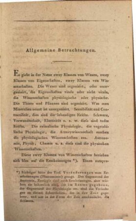 Allgemeine Anatomie : angewandt auf die Physiologie und Arzneywissenschaft, 1,1