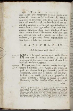 Capitolo IX. Del Soggiorno degl' Insetti.