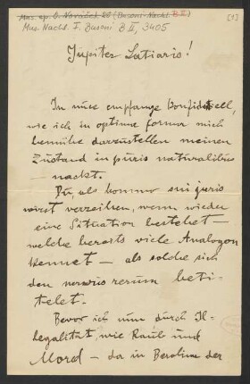 Brief an Ferruccio Busoni, 23.08.1899