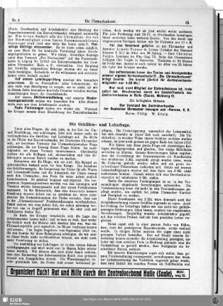 Die Gehilfen- und Lohnfrage