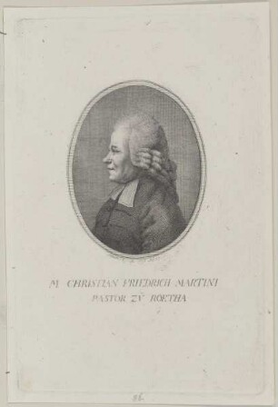 Bildnis des Christian Friedrich Martini