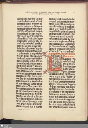 Facsimile aus der ersten mit beweglichen Lettern von Gutenberg gedruckten lateinischen Bibel