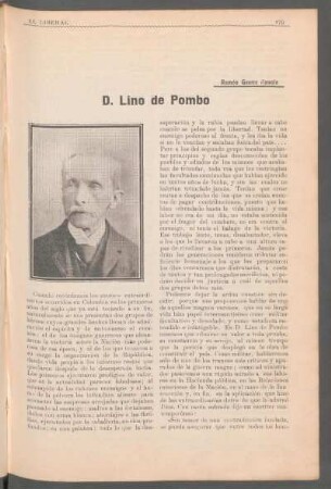 D. Lino de Pombo
