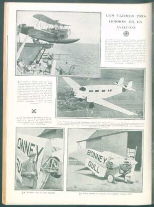 Los últimos progressos de la aviación