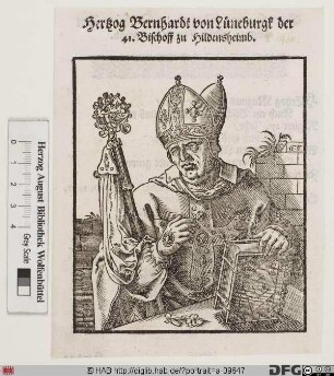 Bildnis Bernhard II. (von Braunschweig-Lüneburg), 1452-58 Bischof von Hildesheim