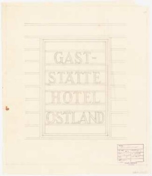 Park Hotel, Posen: Hotelaufschrift 1:10