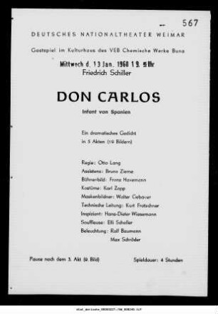 Don Carlos Infant von Spanien