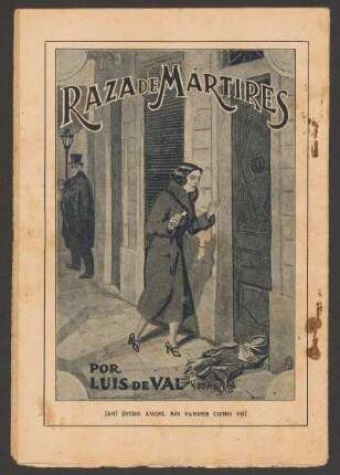 ¡Ah! ¡Otro ángel sin padres como yo! - [Ilustración para el anuncio de la publicación de "Raza de mártires"]