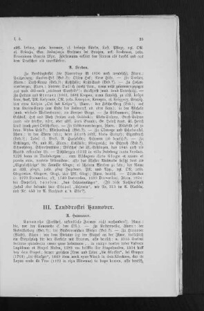 III. Landdrostei Hannover.