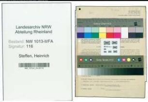 Entnazifizierung Heinrich Steffen , geb. 07.05.1911 (Buchbinder)