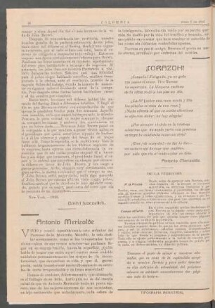 De la dirección