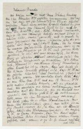 Brief von Elfriede Hausmann-Schaeffer und Raoul Hausmann an Johannes Baader und Erna Hähne. Berlin