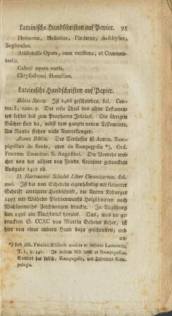 Lateinische Handschriften auf Papier.